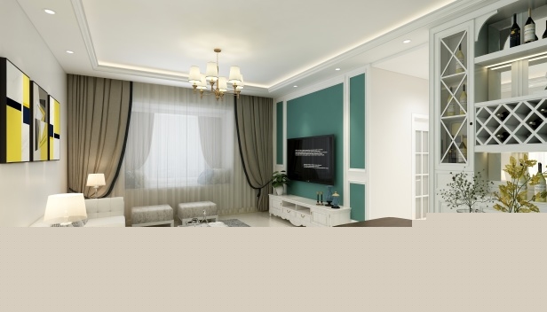 120㎡/三室兩廳一衛(wèi)/美式 120㎡/三室兩廳一衛(wèi)/美式