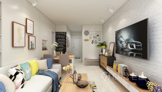 70㎡/兩室一廳一衛(wèi)/現(xiàn)代