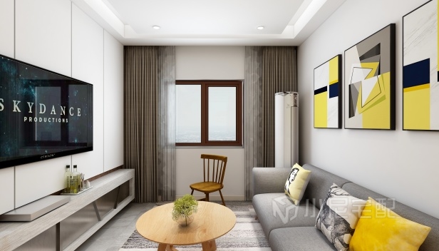 90㎡/兩室兩廳一衛(wèi)/現(xiàn)代