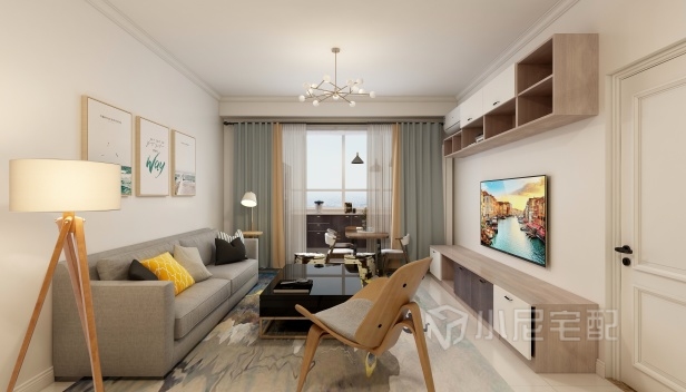 95㎡/兩室兩廳一衛(wèi)/現(xiàn)代