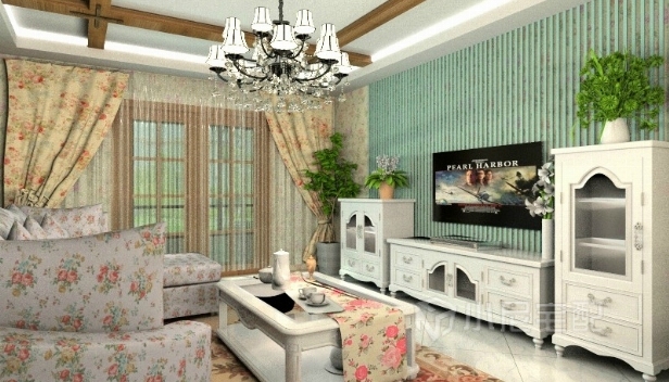 82.53㎡/三室一廳兩衛(wèi)/田園 82.53㎡/三室一廳兩衛(wèi)/田園