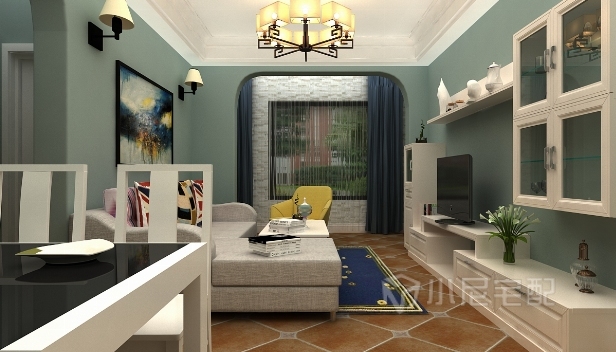 90㎡/兩室一廳一衛(wèi)/美式 90㎡/兩室一廳一衛(wèi)/美式