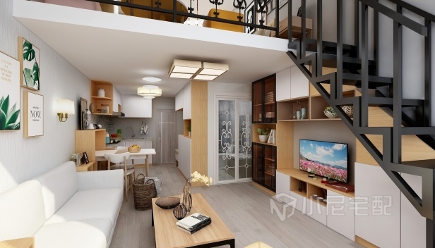 22.5㎡/一室一廳一衛(wèi)/現(xiàn)代