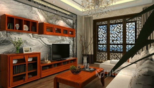 87㎡/兩室兩廳一衛(wèi)/中式