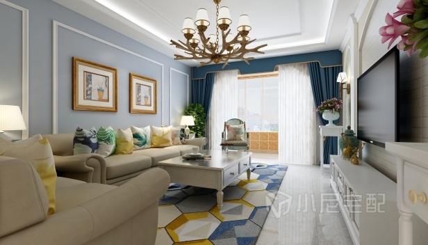 95㎡/兩室兩廳一衛(wèi)/美式 95㎡/兩室兩廳一衛(wèi)/美式