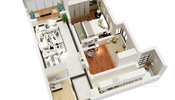 88㎡/兩室一廳一衛(wèi)/簡(jiǎn)約 88㎡/兩室一廳一衛(wèi)/簡(jiǎn)約