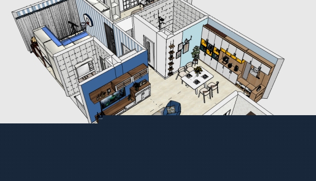 140㎡/兩室兩廳兩衛(wèi)/歐式