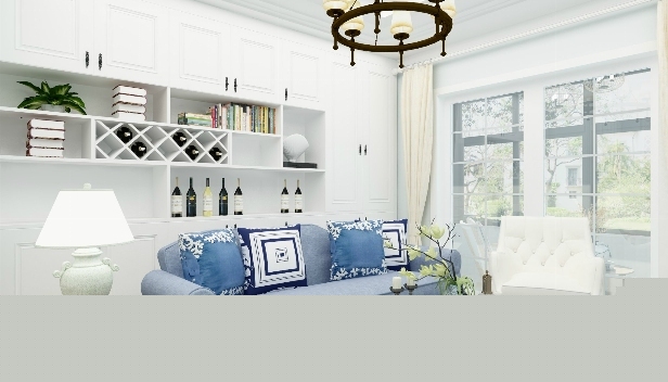 120㎡/三室一廳一衛(wèi)/地中海